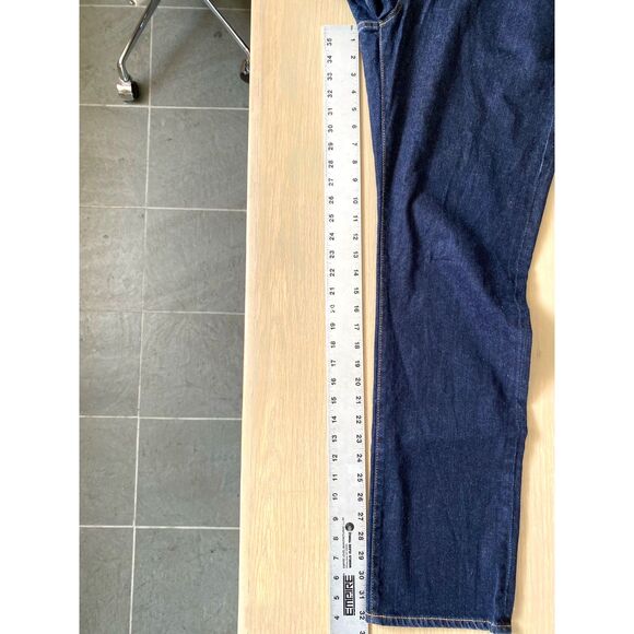 Adriano Goldschmied The Everett Slim Straight Dark Wash Jeans Size 36x32 - Picture 4 of 10